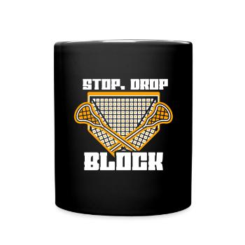 Lacrosse Torwart Lacrosse Handschuhe Kleben Locker - Tasse einfarbig - Schwarz - Vorne