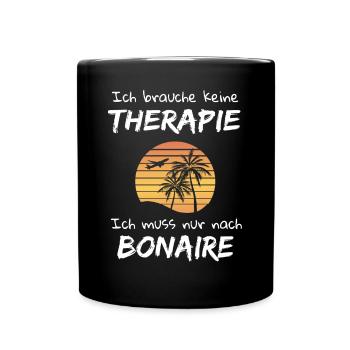 Bonaire Antillen Karibik Insel Urlaub - Tasse einfarbig - Schwarz - Vorne