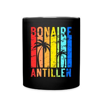 Bonaire Antillen Karibik Insel Urlaub - Tasse einfarbig - Schwarz - Vorne