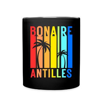Bonaire Antillen Karibik Insel Urlaub - Tasse einfarbig - Schwarz - Vorne
