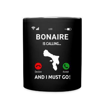 Bonaire Antillen Karibik Insel Urlaub - Tasse einfarbig - Schwarz - Vorne