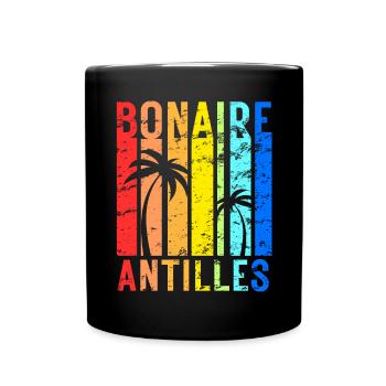 Bonaire Antillen Karibik Insel Urlaub - Tasse einfarbig - Schwarz - Vorne
