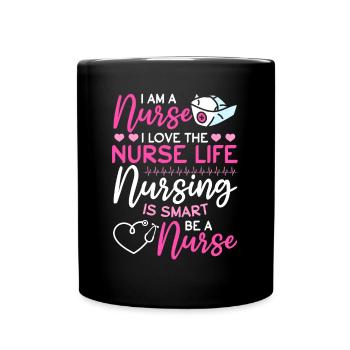 Infirmière d’hôpital - Je suis infirmière. J’aime l’infirmière Li - Mug uni - noir - Devant