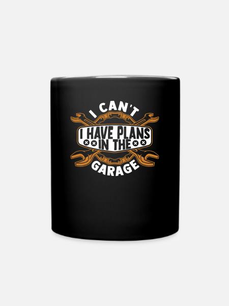 Je ne peux pas, j’ai des plans dans le garage Master Cars - Mug uni - noir