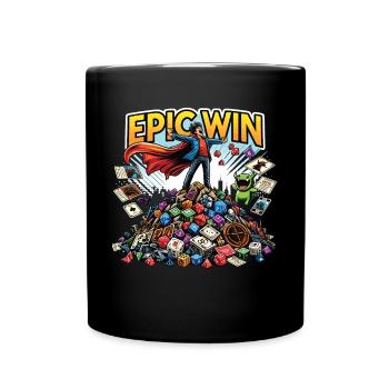 Victoire épique : le maître du jeu - Mug uni - noir - Devant
