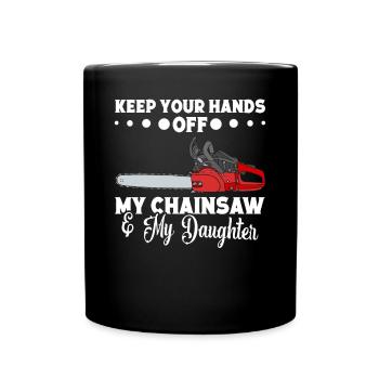 Outils de bûcheron Amateurs de tronçonneuse Bûcheron - Mug uni - noir - Devant