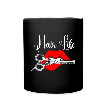 Hairstylist Hair Salon Kosmetologie - Tasse einfarbig - Schwarz - Vorne