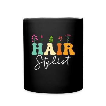 Hairstylist Hair Salon Kosmetologie - Tasse einfarbig - Schwarz - Vorne