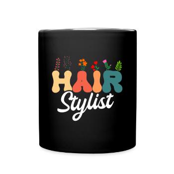 Coiffeur Salon de coiffure Cosmétologie - Mug uni - noir - Devant