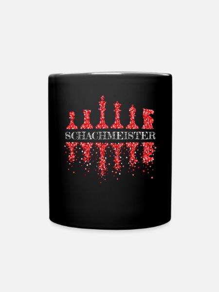 Schachmeister Schach Schachspieler Matt-Liebhaber - Tasse einfarbig - Schwarz