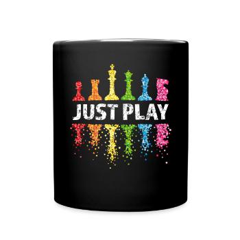 Joueur d’échecs Joueur d’échecs LGBTQ Pride Arc-en-ciel - Mug uni - noir - Devant
