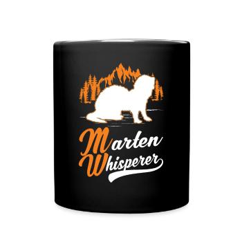 Marten Whisperer Martre des pins - Mug uni - noir - Devant
