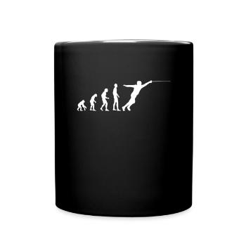 Fechten Evolution Fechter - Tasse einfarbig - Schwarz - Vorne