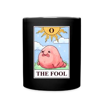 Blobfish Tarotkarte - Tasse einfarbig - Schwarz - Vorne