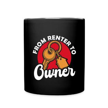 Neuer Hausbesitzer Hauswarmester Hausbesitzer - Tasse einfarbig - Schwarz - Vorne