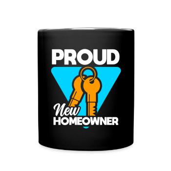Neuer Hausbesitzer Hauswarmester Hausbesitzer - Tasse einfarbig - Schwarz - Vorne