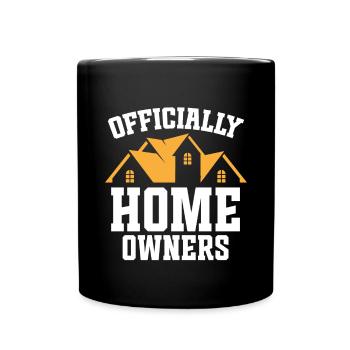 Neuer Hausbesitzer Hauswarmester Hausbesitzer - Tasse einfarbig - Schwarz - Vorne
