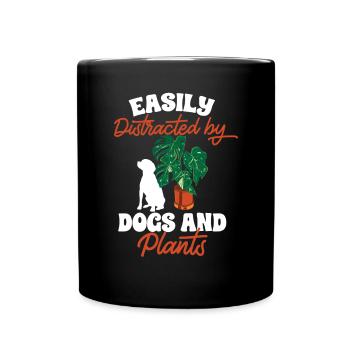 Monstera Deliciosa Albo Plante d’intérieur botanique - Mug uni - noir - Devant