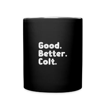 Good better Colt - Tasse einfarbig - Schwarz - Vorne