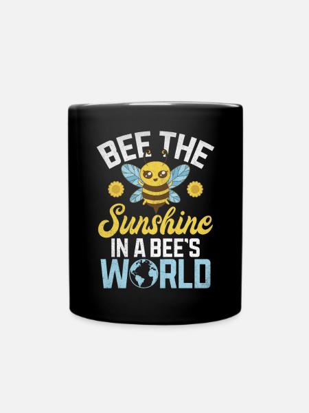 Bee Gifts - Tasse einfarbig - Schwarz