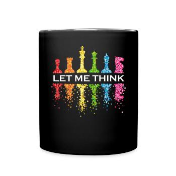 Chess Chess Tournament Chess Set LGBTQ Rainbow - Full Colour Mug - black - Front