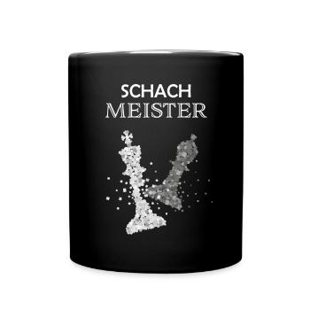 Schachmeister Schachspieler Schach Schachtunier - Tasse einfarbig - Schwarz - Vorne