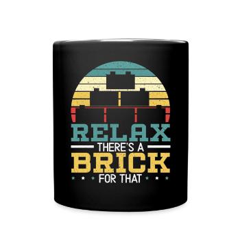 Maître constructeur Briques Blocs Jouer Blocs De Construction - Mug uni - noir - Devant