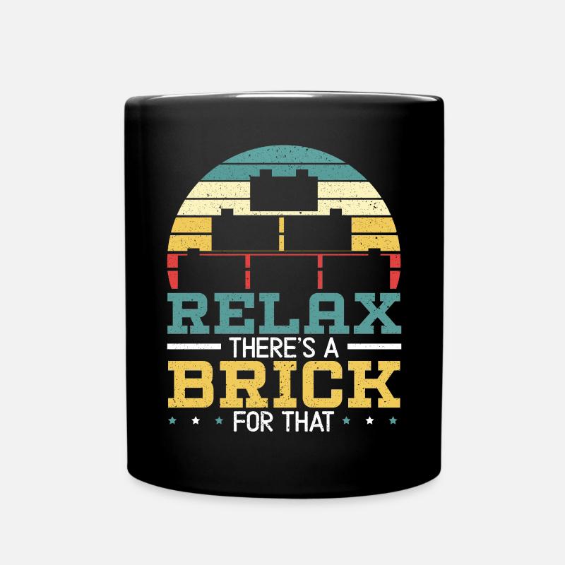 Master Builder Bricks Blöcke Spielbausteine - Tasse einfarbig - Schwarz