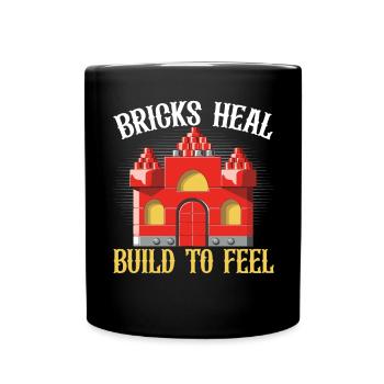 Master Builder Bricks Blöcke Spielbausteine - Tasse einfarbig - Schwarz - Vorne