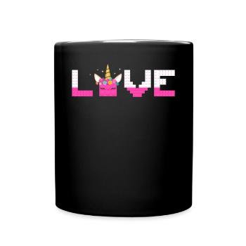 Master Builder Bricks Blocks Play Building Blocks - Full Colour Mug - black - Front