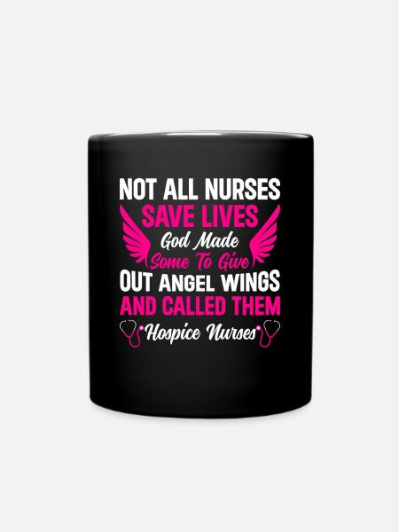 Nursing Nurse Hospice Nurses - Tasse einfarbig - Schwarz