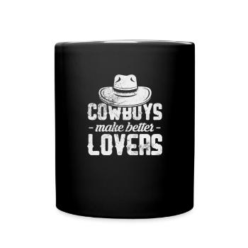 Cow-boy - Mug uni - noir - Devant