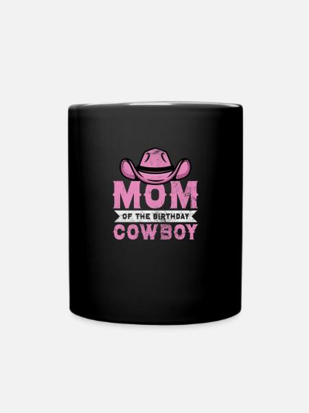 Cowboy - Tasse einfarbig - Schwarz