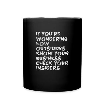 Hacker - Tasse einfarbig - Schwarz - Vorne