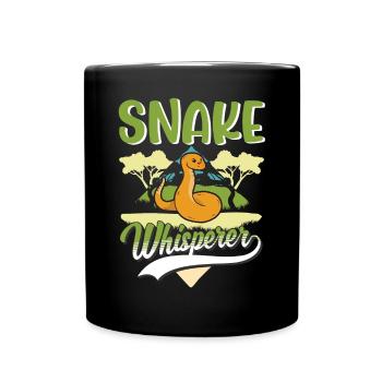 Serpents Chuchoteur Amoureux des Serpents - Mug uni - noir - Devant