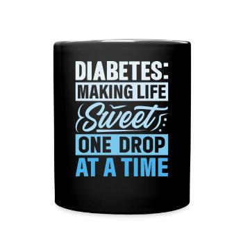Diabète - Rendre la vie douce une goutte à la fois - Mug uni - noir - Devant