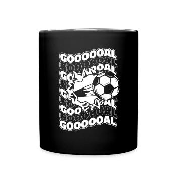 Goal Soccer Goal Keeper Futbol Coach Soccer - Full Colour Mug - black - Front