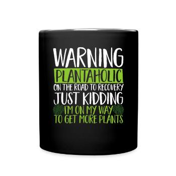 Monstera Deliciosa Albo Plante d’intérieur botanique - Mug uni - noir - Devant