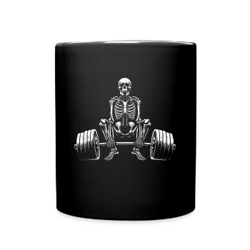 Bodybuilder Deadlifter Deadlift Workout Training - Tasse einfarbig - Schwarz - Vorne