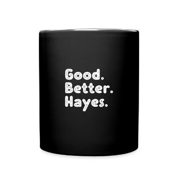 Good better Hayes - Tasse einfarbig - Schwarz - Vorne
