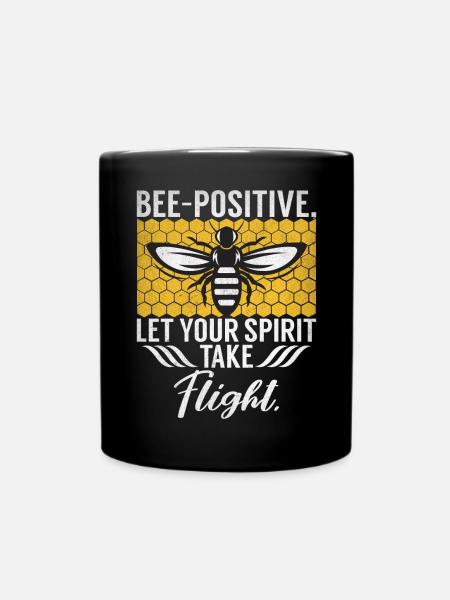 Bee Gifts - Tasse einfarbig - Schwarz