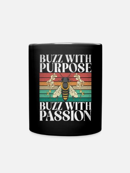 Bee Gifts - Tasse einfarbig - Schwarz