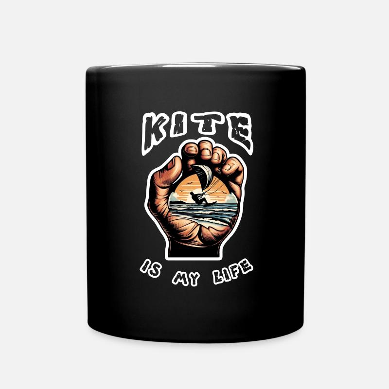 Kite Kiting Surf Kitesurfing Kitesurfing Kitesurf - Mug uni - noir