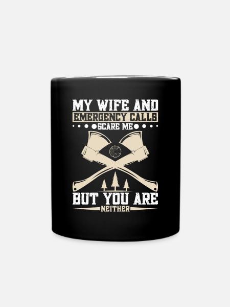 Wood Chopping Lumberjack Rope Lumberjack Equipment Ba - Full Colour Mug - black