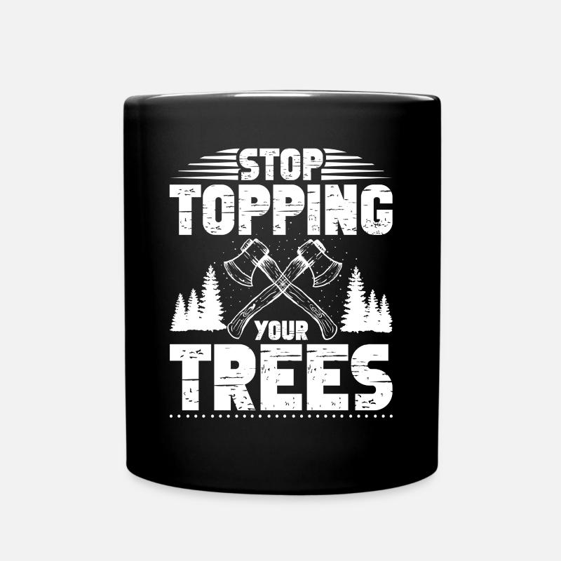 Lumberjack Equipment Logging Equipment Rope Construction - Full Colour Mug - black