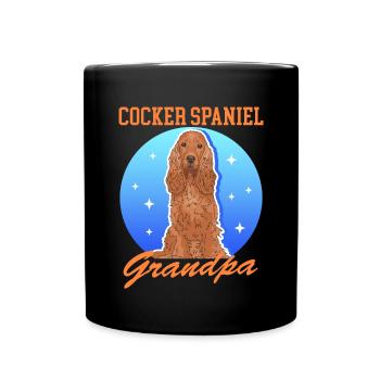 Cocker Spaniel grand-père chien Cocker Spaniel cadeau - Mug uni - noir - Devant