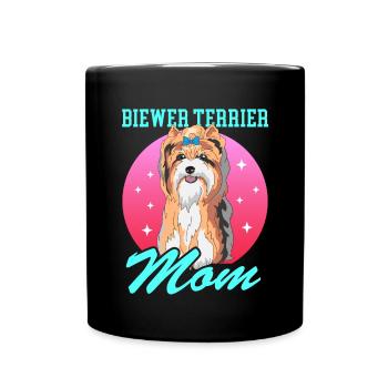 Biewer Terrier Mom Dog Owner Gift - Full Colour Mug - black - Front