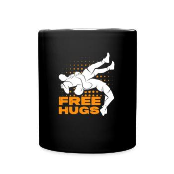 Wrestling Wrestler Fight Wrestling Ringer Gift - Full Colour Mug - black - Front