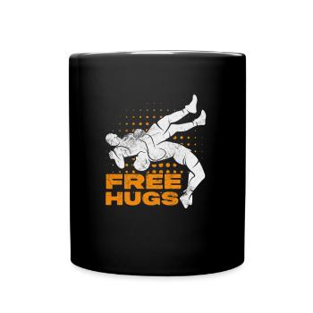 Wrestling - Tasse einfarbig - Schwarz - Vorne