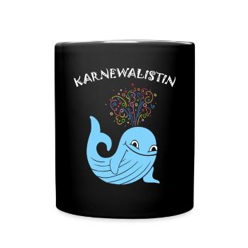 Karnevalist Kölner Karneval Fasching Konfetti Köln - Tasse einfarbig - Schwarz - Vorne